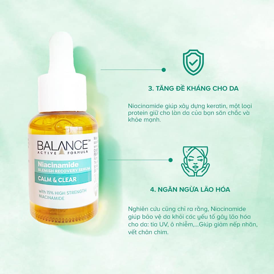 Serum  Ngừa Mụn Mờ Thâm Balance Active Formula 30ml Niacinamide 15%