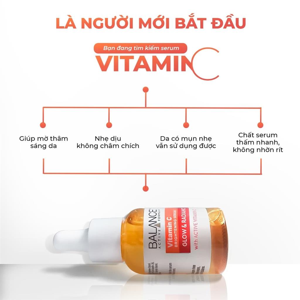 Serum Sáng Da, Mờ Thâm Balance Active Formula Vitamin C Brightening