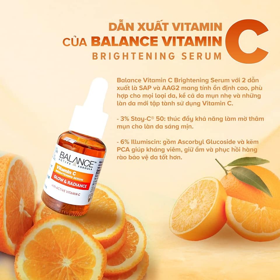 Serum Sáng Da, Mờ Thâm Balance Active Formula Vitamin C Brightening