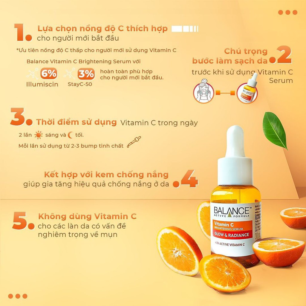 Serum Sáng Da, Mờ Thâm Balance Active Formula Vitamin C Brightening