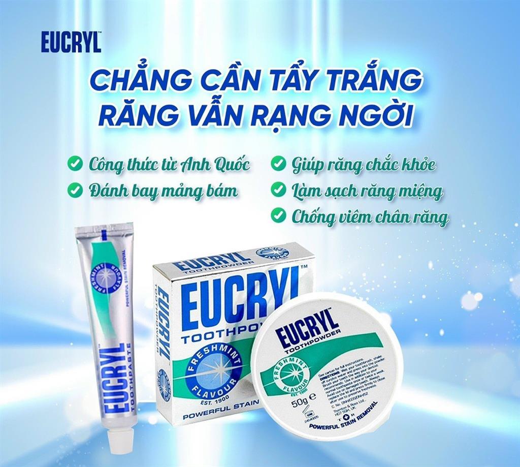 Eucryl Bột Tẩy Trắng Răng Toothpowder (50g)